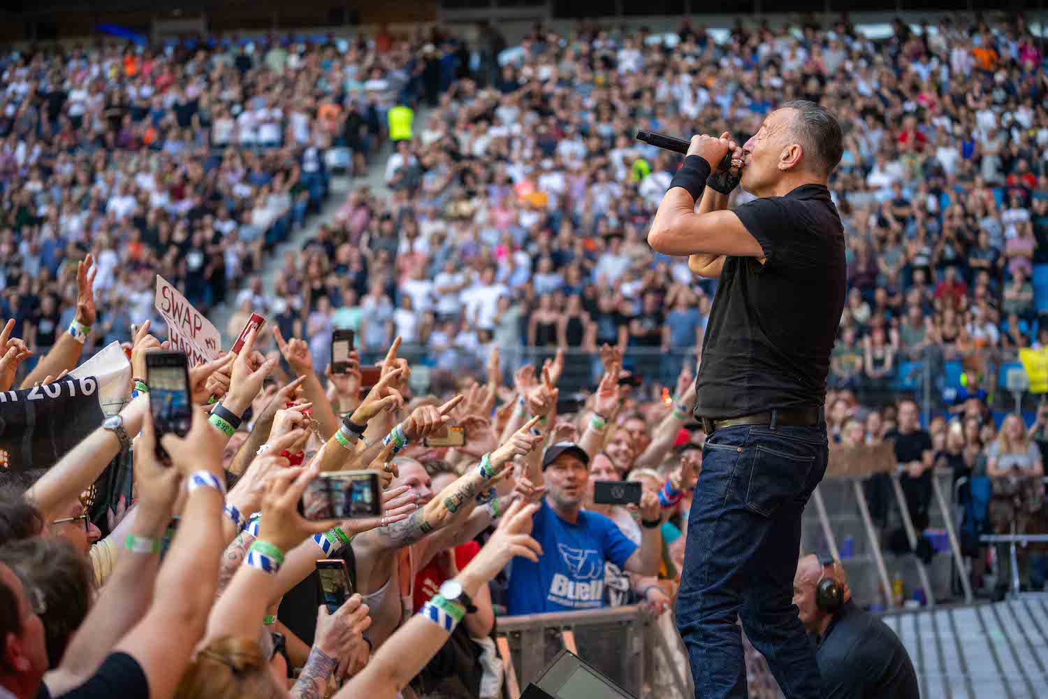 Bruce Springsteen & E Street Band at Volksparkstadion, Hamburg, Germany on July 15, 2023.