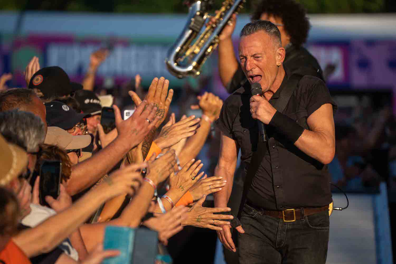 Bruce Springsteen & E Street Band at Megaland, Landgraaf, The Netherlands on June 11, 2023.