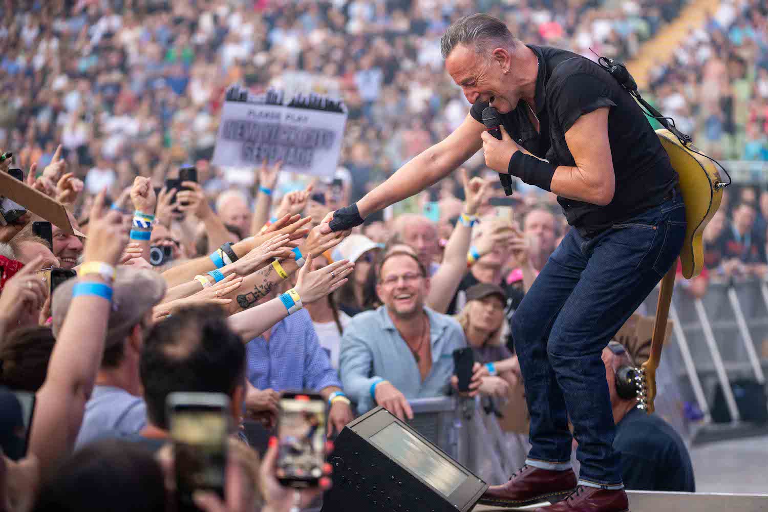 Bruce Springsteen & E Street Band at Olympiastadion, Munich, Germany on July 23, 2023.