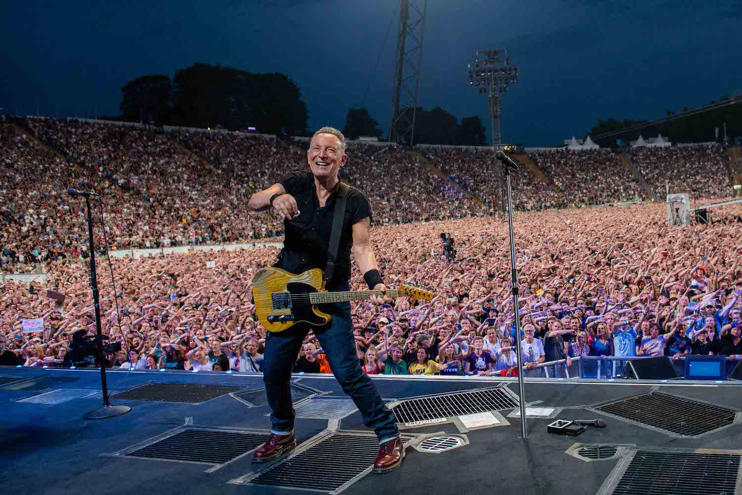 Bruce Springsteen & E Street Band at Olympiastadion, Munich, Germany on July 23, 2023.