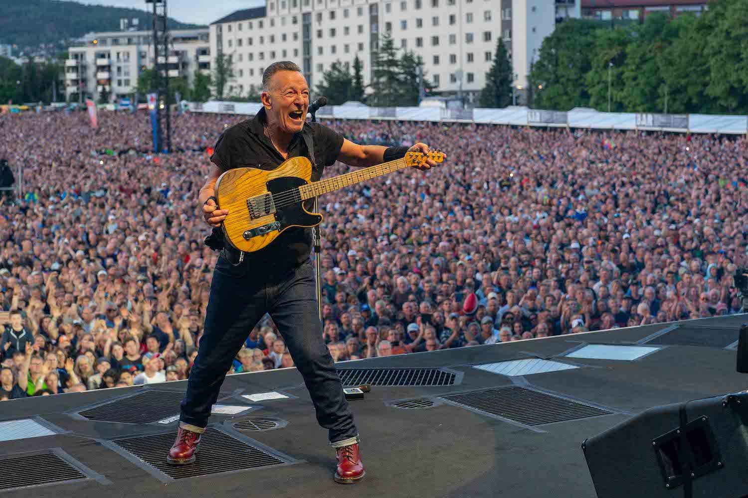 Bruce Springsteen & E Street Band at Voldsløkka, Oslo, Norway on July 2.