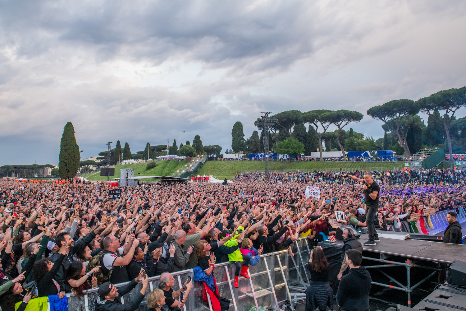 Bruce Springsteen & E Street Band at Circo Massimo, Rome, Italy on May 21, 2023.