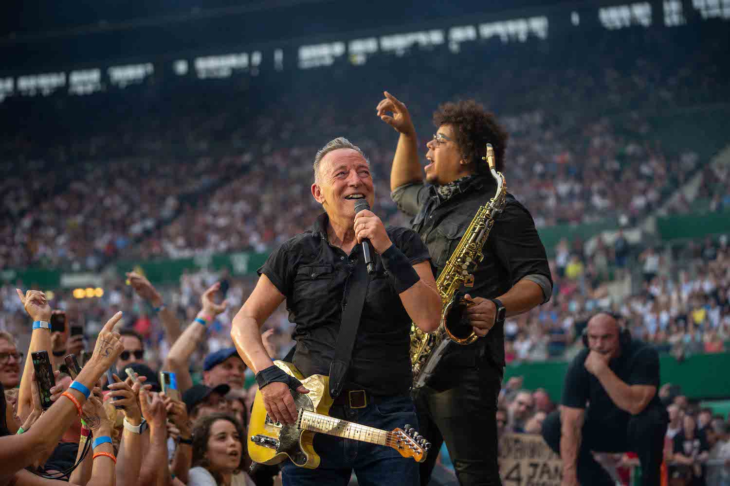 Bruce Springsteen & E Street Band at Ernst Happel Stadion, Vienna, Austria on July 18, 2023.