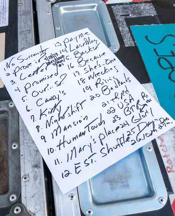 Bruce Springsteen & E Street Band set list from Estadi Olímpic, Barcelona, Spain on April 28, 2023