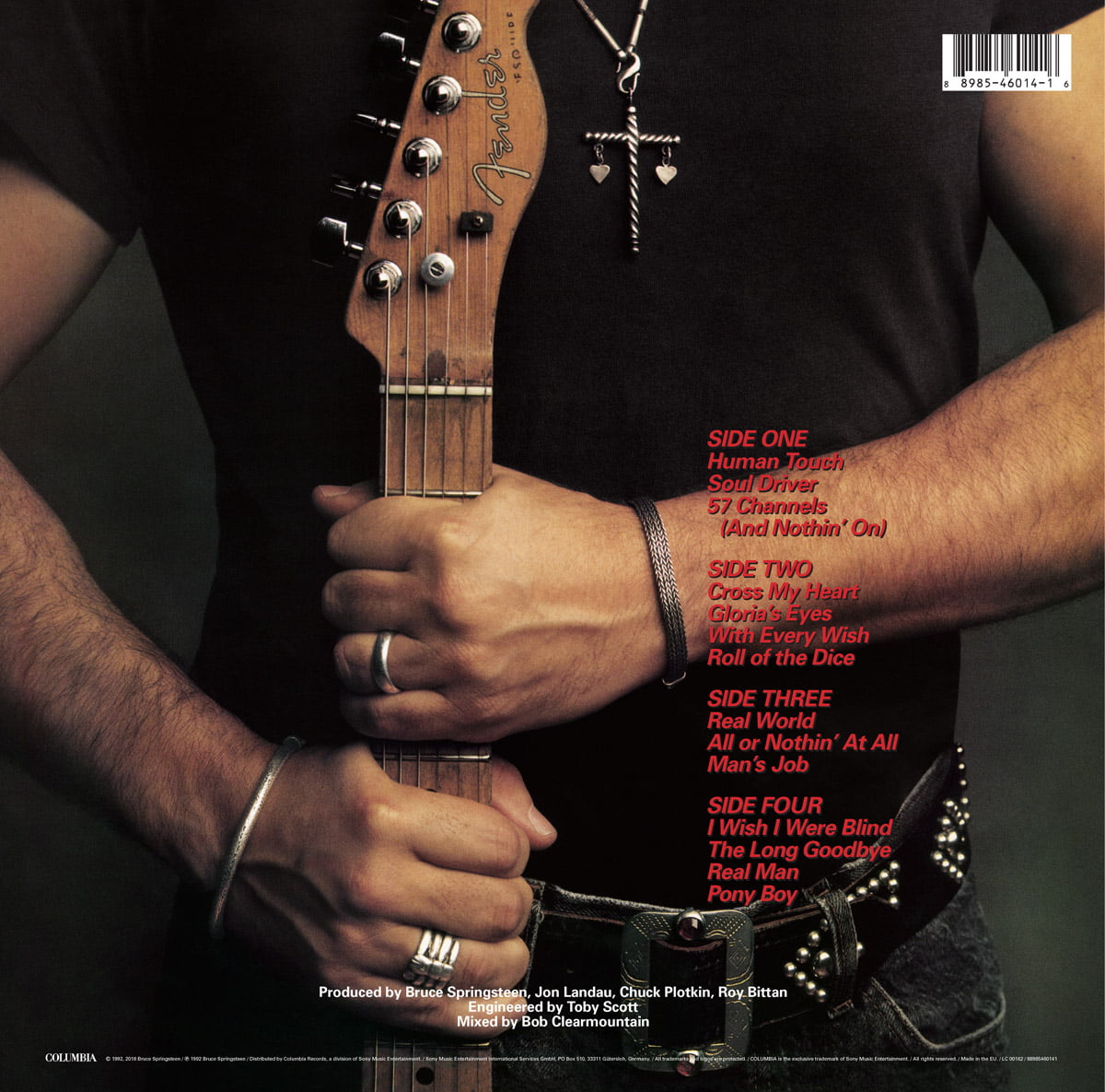 Bruce Springsteen Human Touch back cover