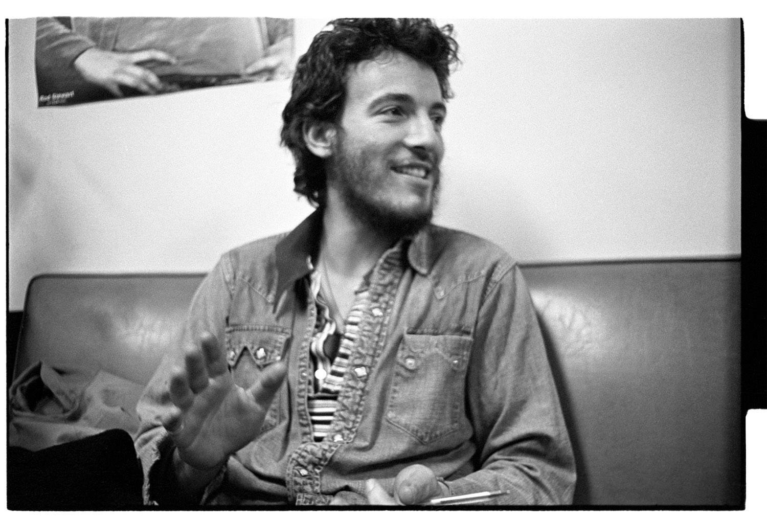 Brice Springsteen photo 1973, Credit: Roz Levin